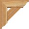 Ekena Millwork Traditional Traditional Rough Sawn Bracket w/ Offset Brace, Western Red Cedar, 6"W x 16"D x 16"H BKT0604X16X16TRA01RWR - alternate 4